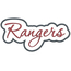 Rangers Applique Script Satin Snap Shot