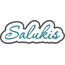 Salukis Applique Script Satin Snap Shot