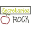 Secretaries Rock Chalkboard Applique Snap Shot
