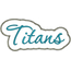 Titans Applique Script Zig Zag Snap Shot