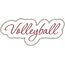 Volleyball Applique Script Zig Zag Snap Shot