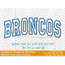 Broncos Arched Embroidery