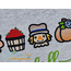 Happy Fall Icon Embroidery - Filled and Outline Versions, 5 image