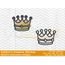 Mardi Gras Crown Icon Embroidery