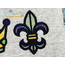 Mardi Gras Fleur de Lis Icon Embroidery - Filled and Outline Versions