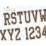 Narrow College Applique Font - 7 Sizes, 2 image