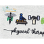 Physical Therapy Life Icon Embroidery