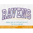 Ravens Arched Embroidery