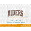 Riders Arched Embroidery