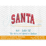 Santa Arched Embroidery