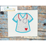 Scrub Top Applique with Heart