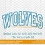 Wolves Arched Embroidery