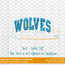 Wolves Arched Embroidery