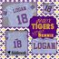 Tiger Jersey Sample - Stitched by Heathers Handiwork Custom Embroidery
