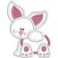 Baby Bunny Applique Snap Shot