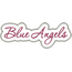 Blue Angels Applique Script Zig Zag Snap Shot