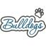 Bulldogs Applique Script Satin Snap Shot