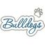 Bulldogs Applique Script Zig Zag Snap Shot