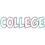 College Block Applique Zig Zag Snap Shot