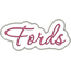 Fords Applique Script Zig Zag Snap Shot