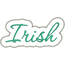 Irish Applique Script Zig Zag Snap Shot