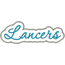 Lancers Applique Script Zig Zag Snap Shot