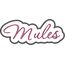 Mules Applique Script Satin Snap Shot