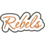 Rebels Applique Script Satin Snap Shot