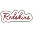 Redskins Applique Script Satin Snap Shot