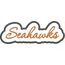 Seahawks Applique Script Satin Snap Shot