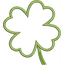 Single Clover Applique Snap Shot