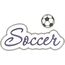 Soccer Applique Script Zig Zag Snap Shot