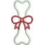 Dog Bone Applique with Bow Snap Shot