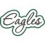 Eagles Applique Script Satin Snap Shot