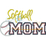 Softball MOM Applique Snap Shot