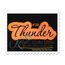 Thunder Applique Script stitched by Just Too Cute Embroidery