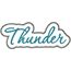 Thunder Applique Script Zig Zag Snap Shot