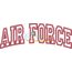 Air Force Arched Applique Satin Snap Shot