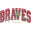 Braves Arched 4x4 Satin Snap Shot