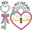 Key to My Heart Applique Snap Shot