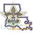 Louisiana Mardi Gras Applique Snap Shot