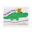 Mardi Gras King Gator Applique Close Up