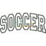 Soccer Arched Applique Snap Shot