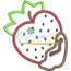 Strawberry Dipped Applique Snap Shot