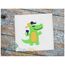 Mardi Gras Gator Applique