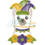 Mardi Gras Lama Applique, 3 image