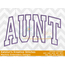 Aunt Arched Applique Embroidery