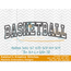 Basketball Arched Embroidery