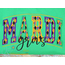 Mardi Gras Arched Embroidery with Diamond Motif, 2 image