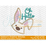 Oh Hello Bunny Face Applique - FREE, 4 image